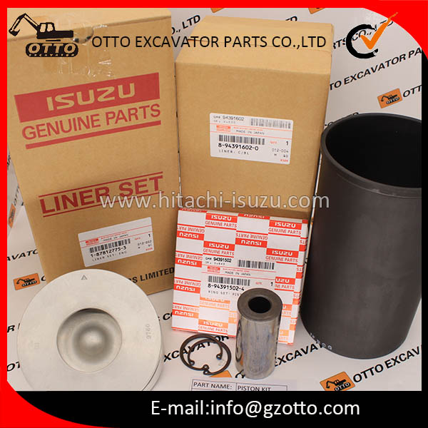 HITACHI ZX330 ZX330-5G ISUZU 6HK1-XQA Liner Kit Piston Kit 