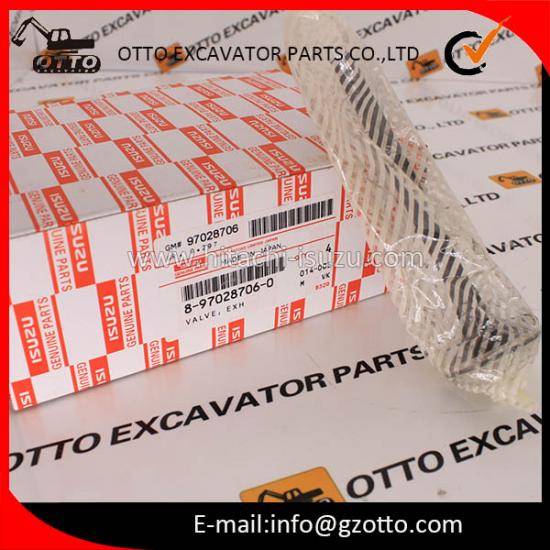 Guangzhou Dealer Engine ISUZU 6BG1T EXH VALVE 8970287060 897028-7060