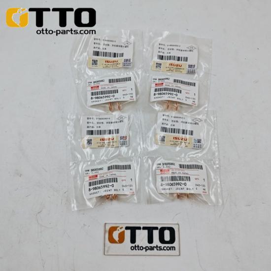 OTTO 6WF1 Diesel Engine Parts 8980659920 8-98065992-0 Leak Off Pipe Gasket Engine Gasket Joint Bolt for Isuzu