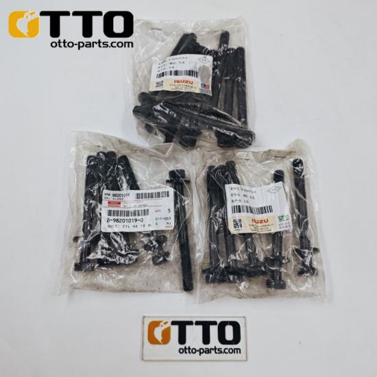 OTTO ZX130-3 Excavator Parts 4JJ1 Cylinder Block Bolt 8982010190 8-98201019-0 for Isuzu 4JJ1 Engine