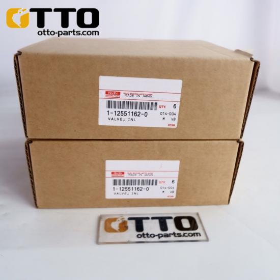 OTTO ZX450-3 Excavator 6WG1 Diesel Engine Parts Intake Valve 1125511624 1-12551162-4 Inlet Valve for Hitachi