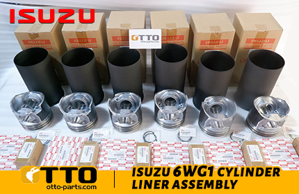 Isuzu 6WG1 engine cylinder liner assembly shipment