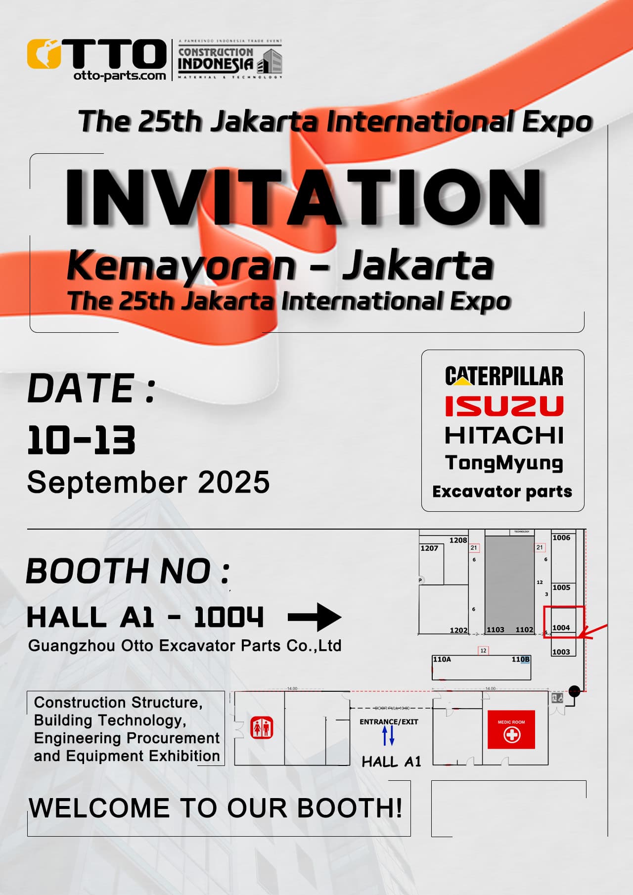 OTTO team will attend 2025 Jakarta International Expo Exhibition